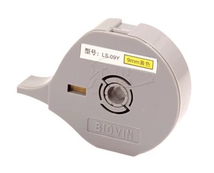ALT_PICBăng nhãn máy in Biovin 9mm màu vàng LS-09Y
